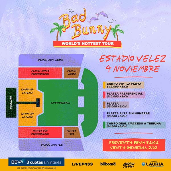 Bad Bunny precios Feed