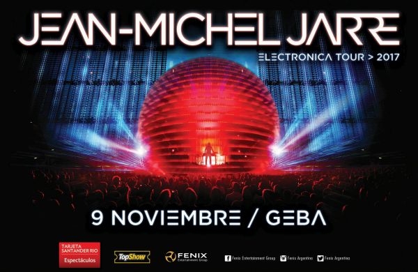 JEAN-MICHEL JARRE por primera vez en Argentina! 9 de noviembre, Estadio Geba!